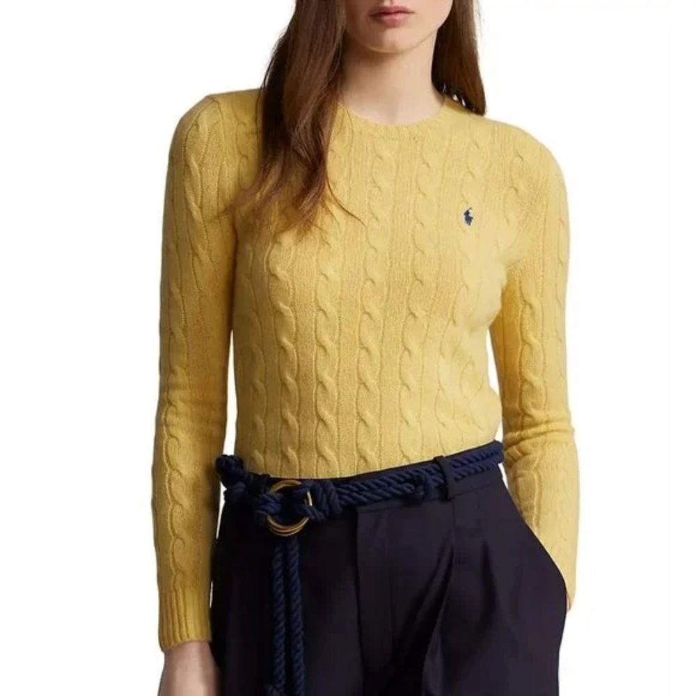 Ralph Lauren Soft Yellow Knit Sweater